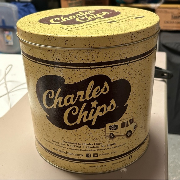 Charles Chips Collectible Tin - Picture 1 of 3